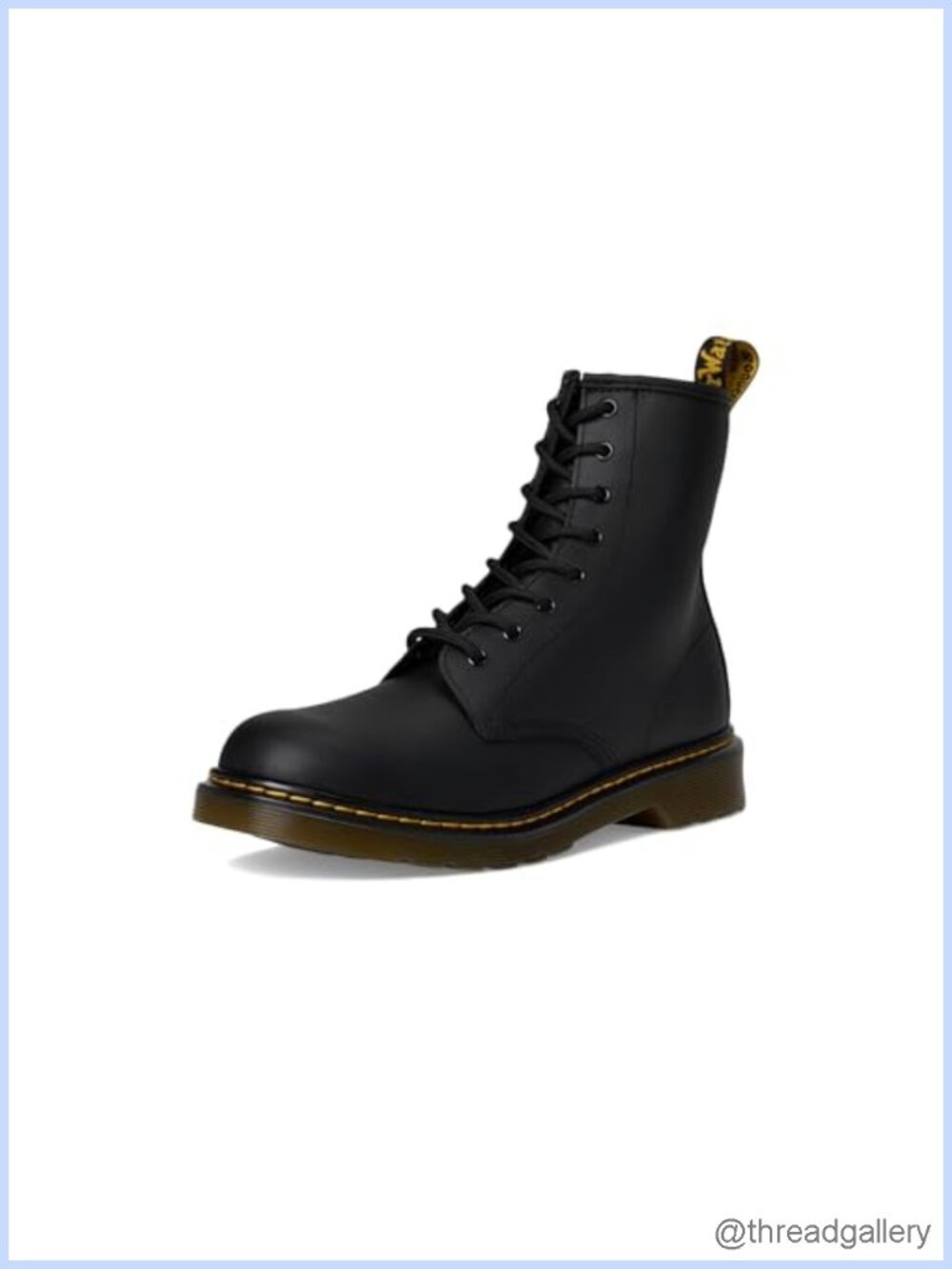 Dr. Martens 1460 Kids Combat Boot Leather Lace-Up Ankle Boot